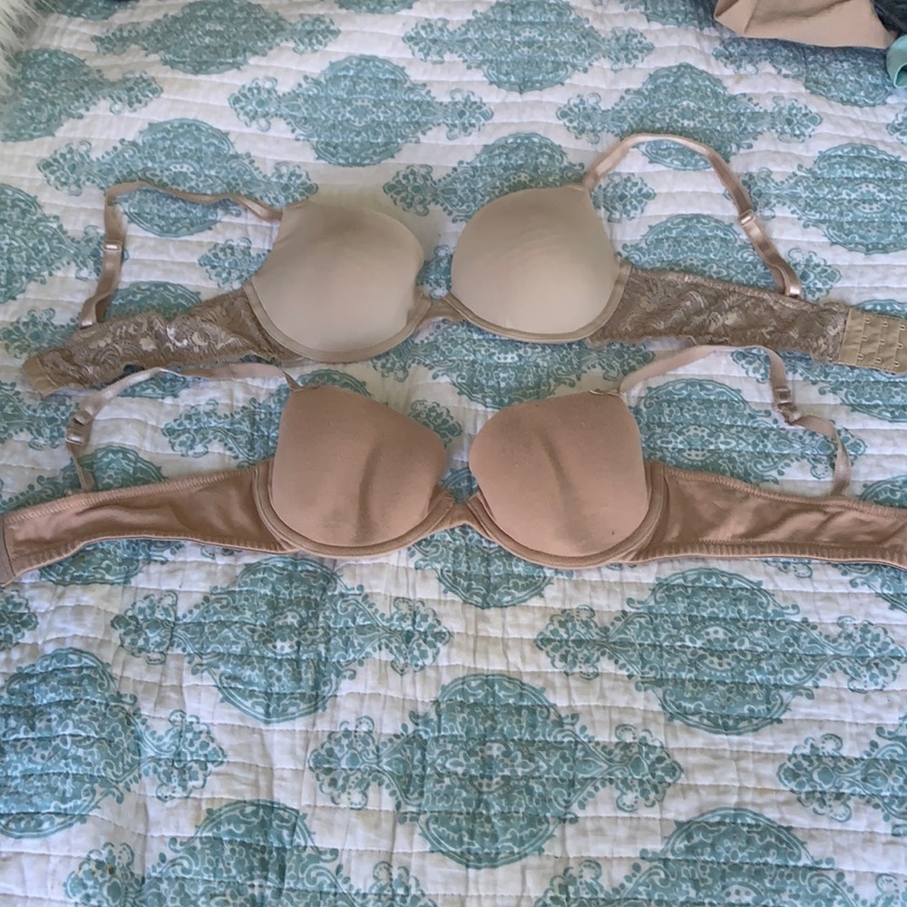 2 maternity/nursing bras -36b